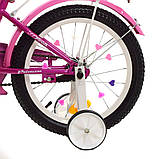 Велосипед дитячий двоколісний Profi Y1211-1 12" зростання 85-105 см вік 2 до 5 років рожевий, фото 4