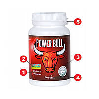 Диетическая добавка для улучшения эрекции Power Bull 65 капсул