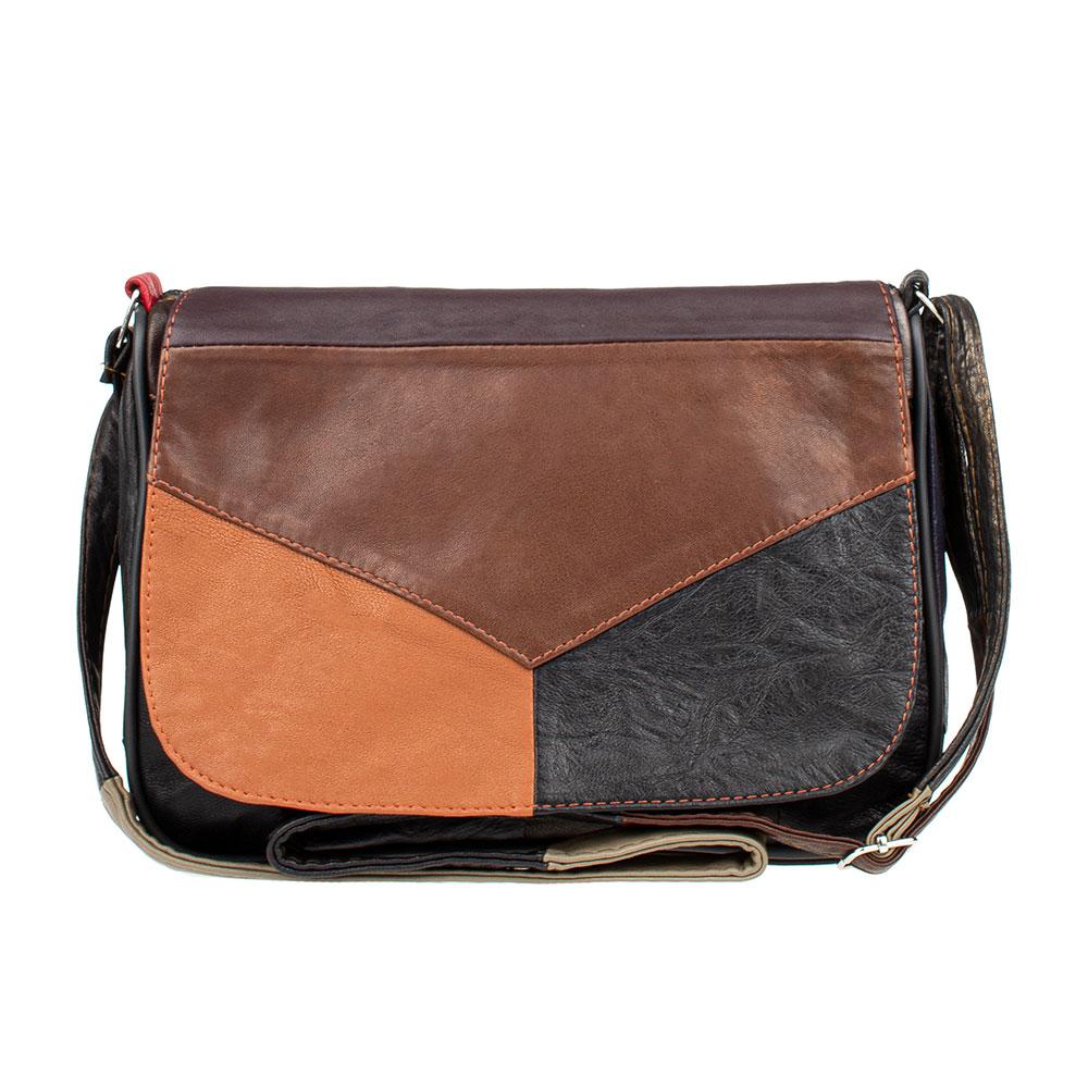 Жіноча шкіряна сумка через плече LT 5616 mix в асортименті