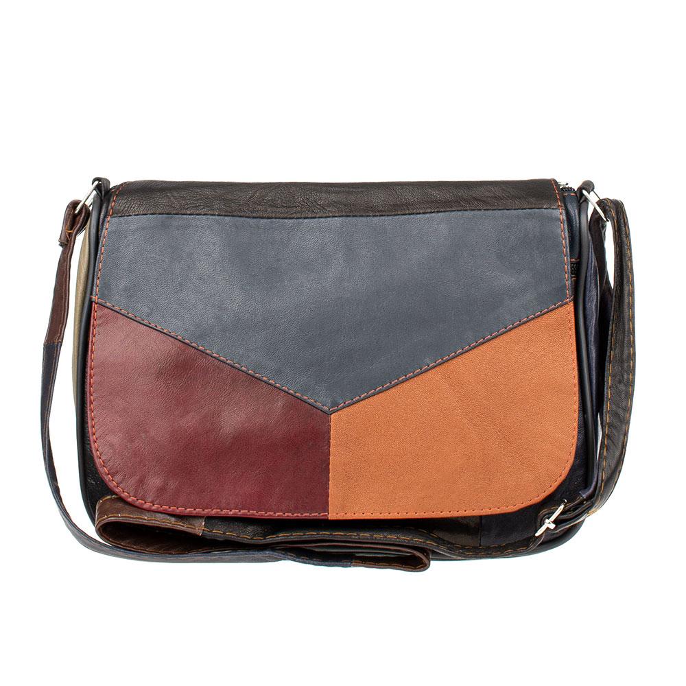 Жіноча шкіряна сумка через плече LT 5616 mix в асортименті, фото 1