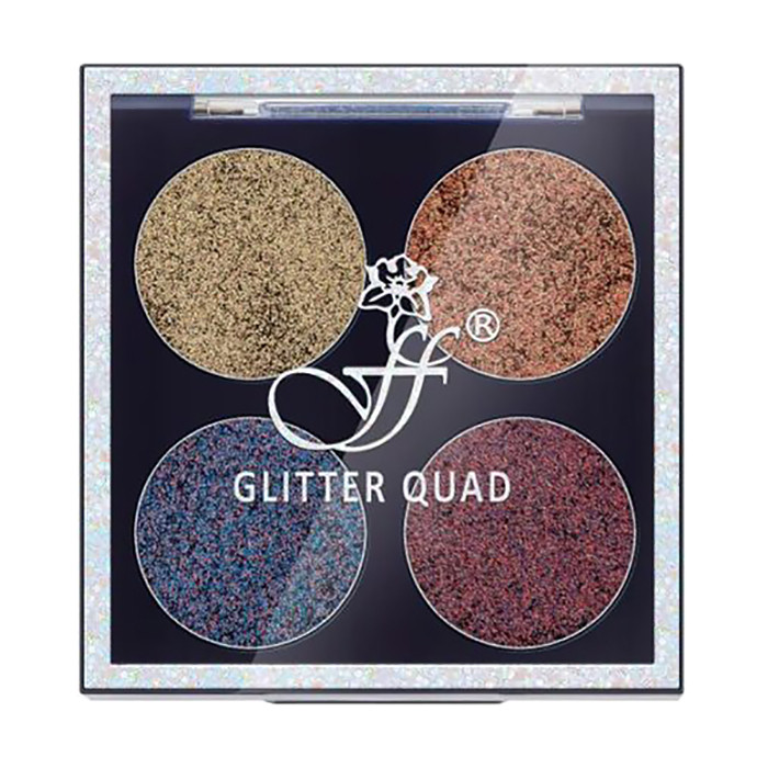 Тіні для повік глиттерные FFleur Glitter Quad Eyebrow, 5.2 р, №01, фото 1
