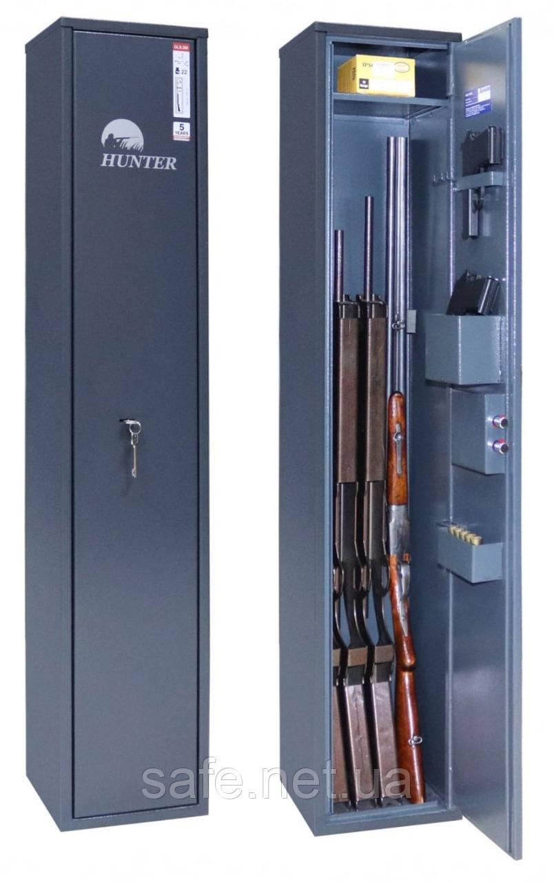 Сейф збройовий Griffon GLS.260.K (ВxШxГ:1312x260x260) на 4 рушниці, сейф для рушниці, мисливський сейф