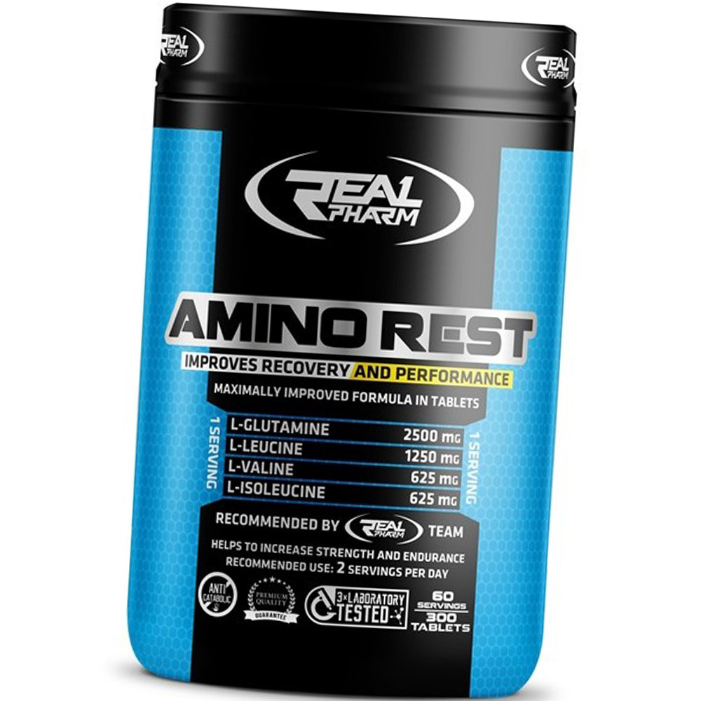 Кращі комплексні амінокислоти в порошку Real Pharm Amino Rest 500 г