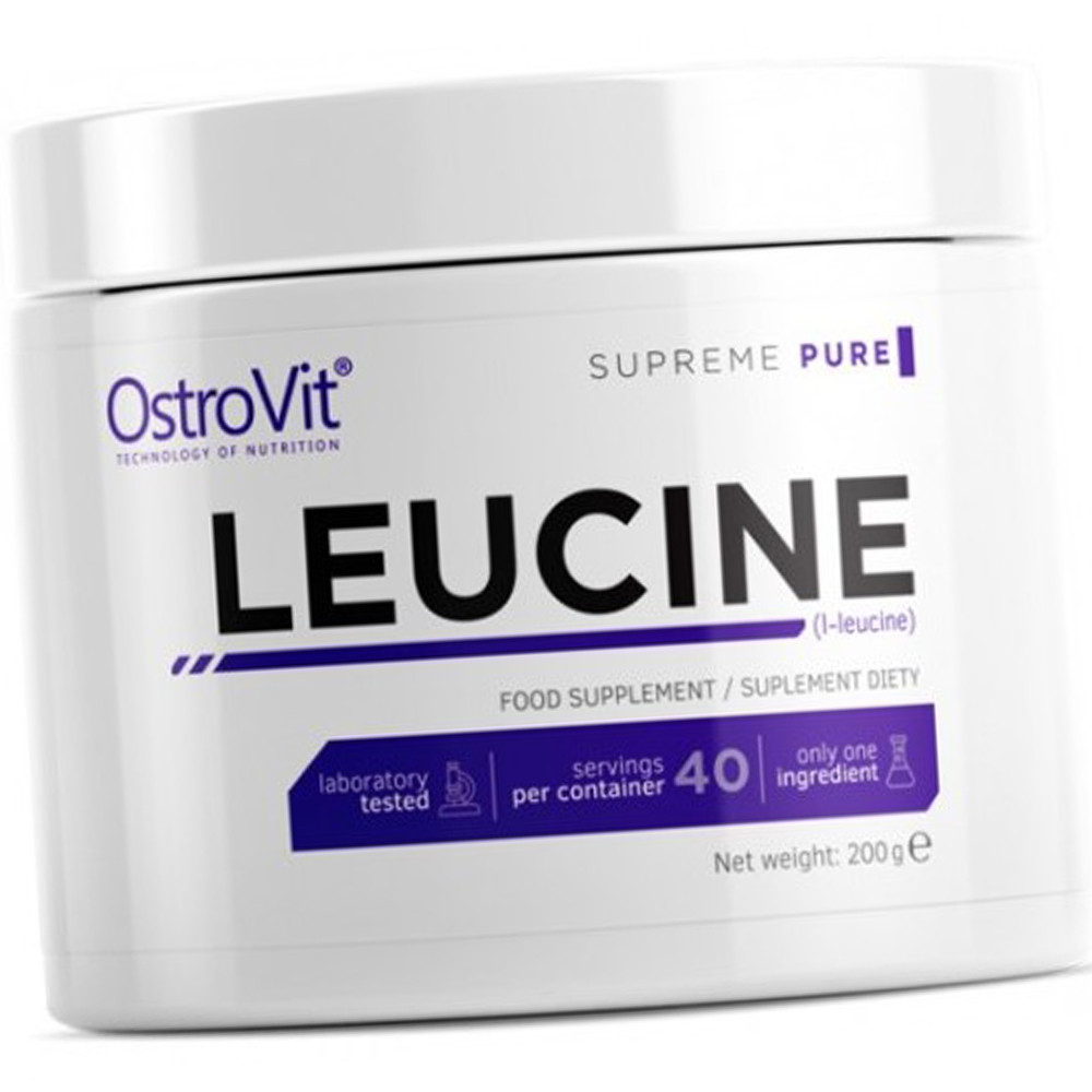 Л-лейцин в порошку OstroVit 100% Leucine 200 грам, фото 1
