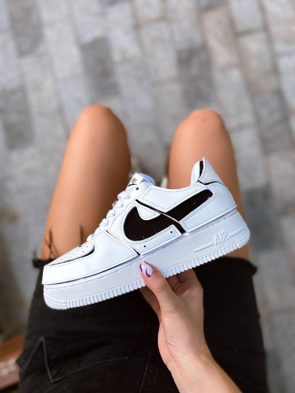 Жіночі кросівки Nike Air Force 1 Velcro low | Найк Аір Форс 1 Велкро білі на липучках