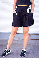 Шорты-юбка для девушек Льняные шорты-юбка на высокой посадке Качественные шорты Стильные шорты-юбка