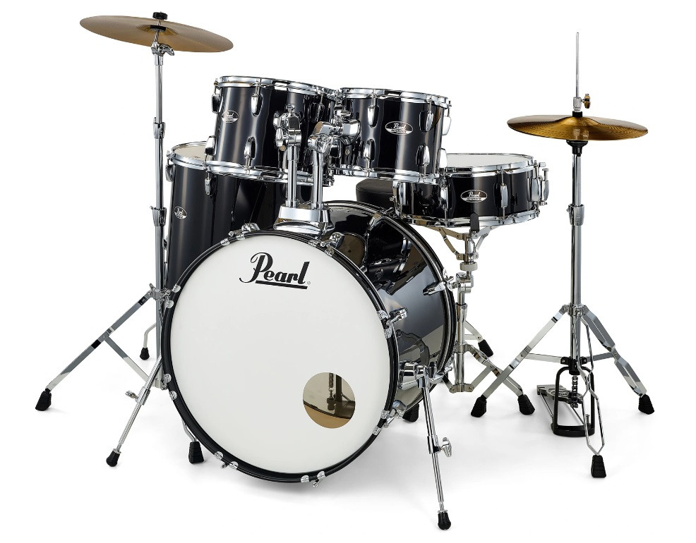 Акустична барабанна установка PEARL Roadshow RS-505SC/C31 (Jet Black) + Paiste Cymbals
