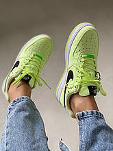 Чоловічі / жіночі кросівки Nike Air Force 1 Phosphorus Green low | Найк Аір Форс 1 Фосфорні Зелені