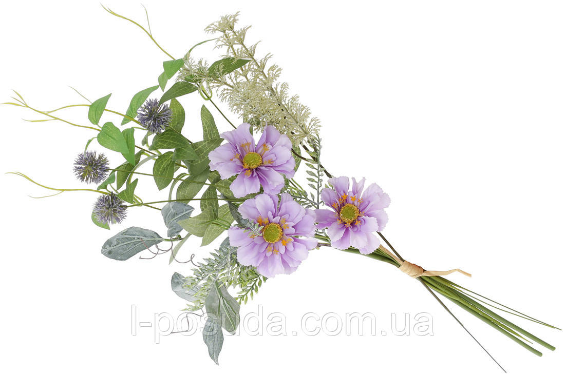Штучний букет хризантем бузок 50см, фото 1