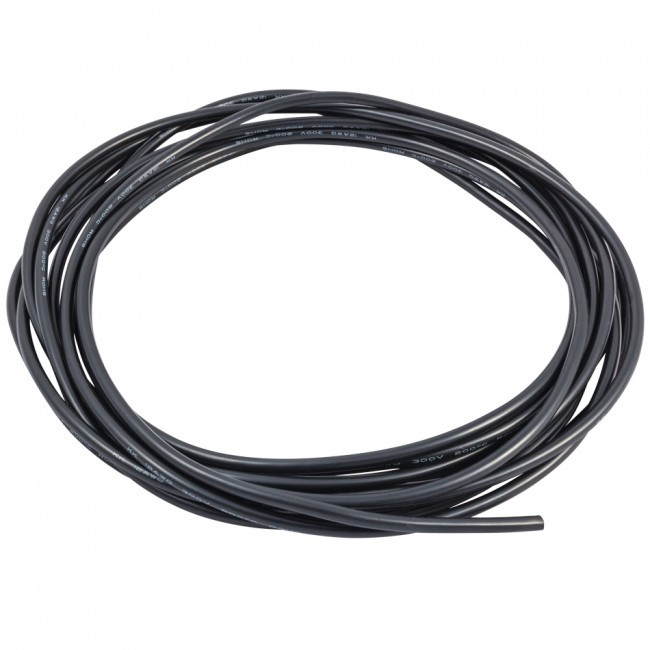 Провід силіконовий QJ 28 AWG (чорний), 1 метр amc, фото 1