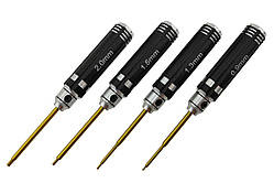 Викрутки шестигранні RCTurn набір 4 шт в пакуванні. 0.9/1.3/1.5/2.0 amc