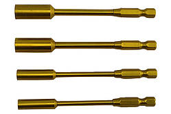 Насадки торцеві для викруток RCTurn набір 4 шт. 4.0/5.5/7.0/8.0 1/4" довжина 100 мм amc