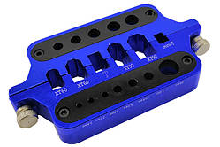 Затискач для паяння конекторів RCTurn (синій) amc