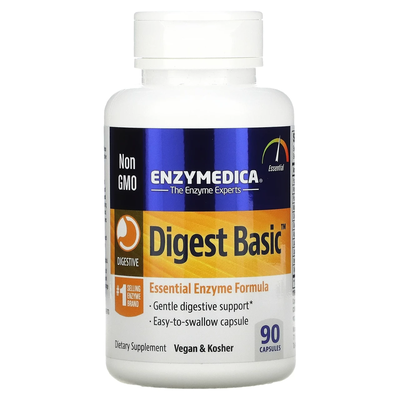 Enzymedica, Digest Basic, основна ферментна формула, 90 капсул