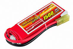 Акумулятор літій полімерний для радіокерованої моделі Dinogy Li-Pol 1500 мАг 7.4 В 90x30x14 мм Mini Tamiya 30C amc