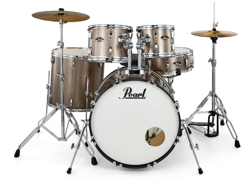 Акустична барабанна установка PEARL Roadshow RS-525SC/C707 (Bronze Metallic) + Paiste Cymbals, фото 1