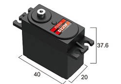 Сервопривод стандарт 52 г BATAN D225F 18.0 кг/0.15 сек метал цифровий amc