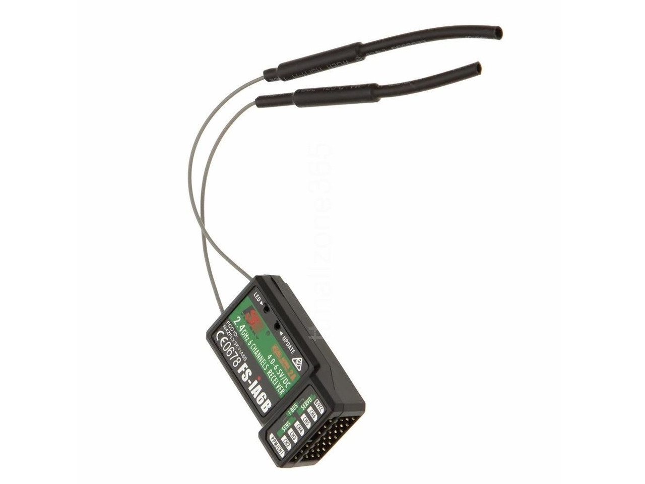 RF приймач 6-канальний FlySky FS-IA6B AFHDS 2A з телеметрією, i-BUS, PPM для дистанційного керування amc, фото 1