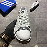 Жіночі кросівки Adidas Stan Smith x Disney White Black, білі шкіряні кросівки адідас стен сміт дісней, фото 3