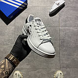 Жіночі кросівки Adidas Stan Smith x Disney White Black, білі шкіряні кросівки адідас стен сміт дісней, фото 4