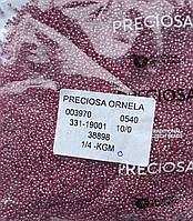 Бисер 10/0, цвет №38898 (уп.50 грамм) вишневый прозрачный, прокрашенный внутри