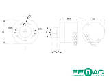 Енкодер кругових переміщень FNC 40B 5630V0100-R2 (100 імп/об, вал 5 мм, 5-30 В, HTL), фото 3