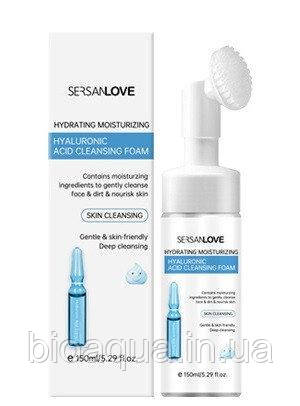 Пінка мус для вмивання Sersanlove Hyaluronic Acid зі щіточкою 150 g (гіалуронова кислота)