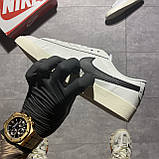 Жіночі кросівки Nike Blazer Mid '77 Low White Black, білі шкіряні кросівки найк блейзер мід, фото 5