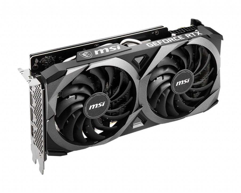 Видеокарта GF RTX 3070 8GB GDDR6 Ventus 2X OC MSI (GeForce RTX 3070 VENTUS 2X 8G OC LHR) - фото 2 - id-p1564089466