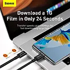 Дата-кабель Baseus CATYS-C02 2m USB Type C (тато) - USB Type C (тато) White, фото 4