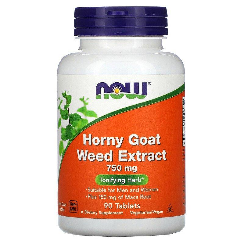 Horny Goat Weed Extract 750 мг Now Foods 90 таблеток