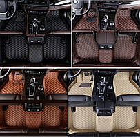 Килимки на Audi Q7 оригінальні 3D з екошкіри (2005-2015) Аудіо Ку7 Тюнінг