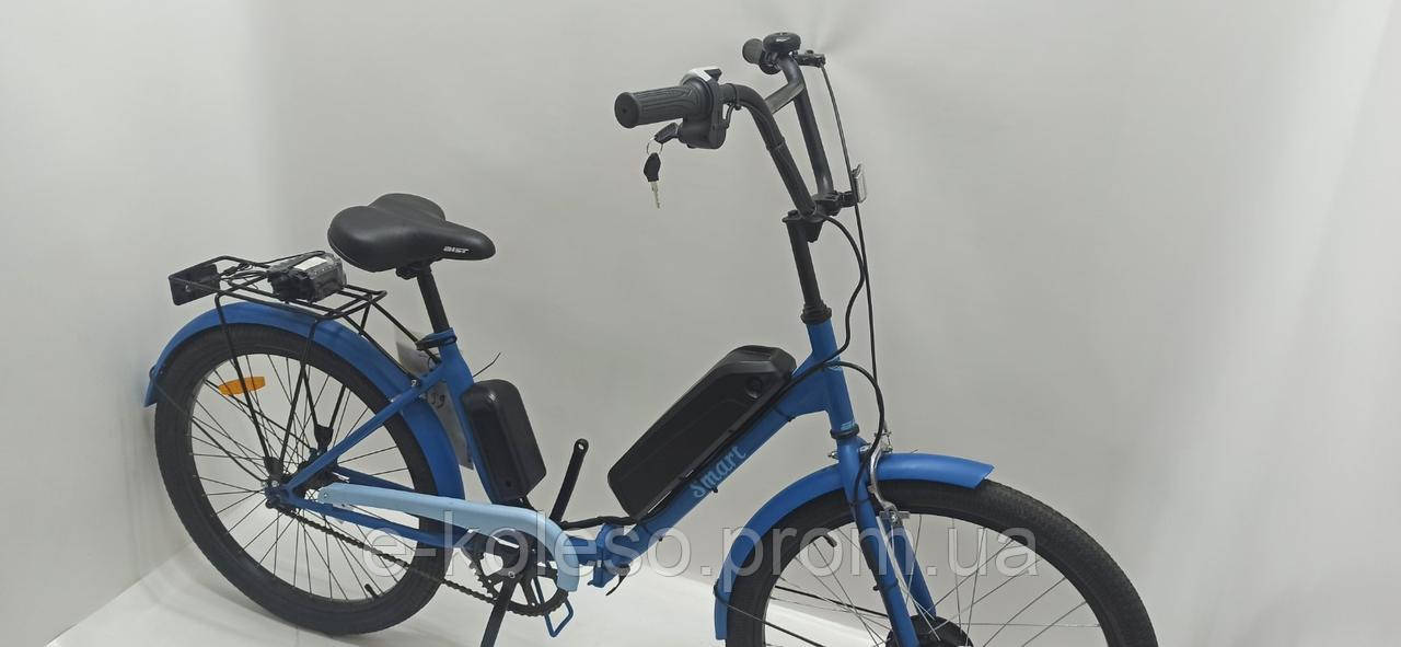 Электровелосипед дорожный складной (городской, дорожник, city bike) "Smart 24" 350W 36V e-bike - фото 3 - id-p1564157417