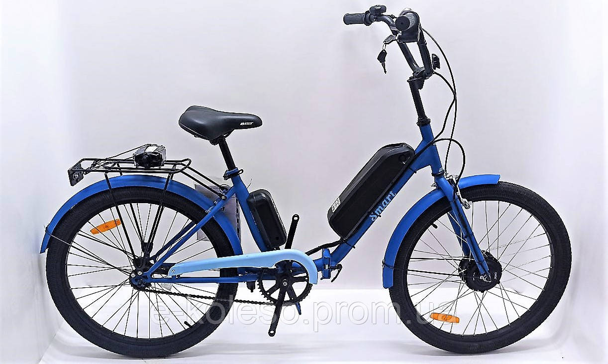 Электровелосипед дорожный складной (городской, дорожник, city bike) "Smart 24" 350W 36V e-bike - фото 1 - id-p1564157417