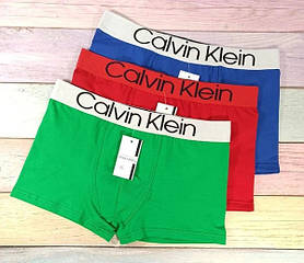 Труси боксери чоловічі люкс Calvin Klein різні кольори бавовна