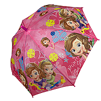 Дитяча парасоля-тростина з принцесами, напівавтомат від Paolo Rossi, рожевий, 0031-2