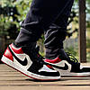 Кросівки Nike Air Jordan 1 Low Black Toe, фото 7