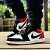 Кросівки Nike Air Jordan 1 Low Black Toe, фото 8