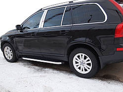 Бокові пороги BlackLine (2 шт., алюміній) для Volvo XC90 2002-2014 рр