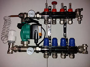 Колектор Gross в зборі з насосом на 2 виходи