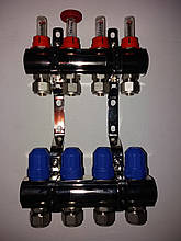 Колектор з витратомірами Gross нікельований