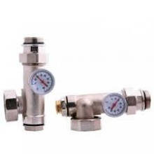 Згони для циркуляційного насоса з термометрами 1" (конектор)