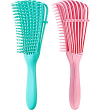 Гребінець професійний афро-американський silicone comb