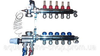 Колектор для теплої підлоги в зборі FIV EMMETI (Італія) 10 виходів
