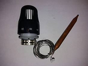 Термоголовка з виносним датчиком GROSS чорна/біла