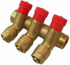 Колектор вентельный Gross 857A 3/4х16 на 3 контури