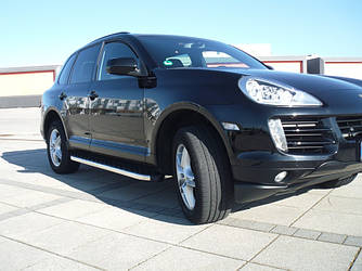 Бокові пороги BlackLine (2 шт., алюміній) для Porsche Cayenne 2003-2010 рр.