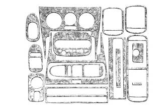Накладки на панель Титан для Seat Toledo 2000-2005 рр від VLF комп.