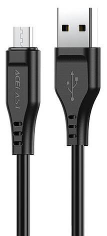 Кабель для зарядки телефона/ смартфона ACEFAST C3-09 USB - Micro USB 2.4 A 1.2 м Чорний, фото 1