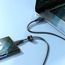 Кабель для зарядки телефона/ смартфона ACEFAST C3-09 USB - Micro USB 2.4 A 1.2 м Чорний, фото 5